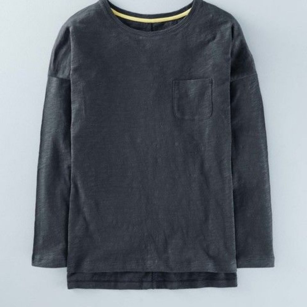 Boden Drop Shoulder Long-sleeve Pocket Tee
